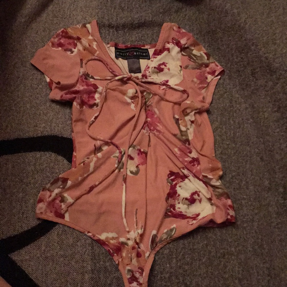 Floral body suit